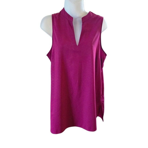 Banana Republic Vibrant Pink Sleeveless Blouse - Picture 1 of 10